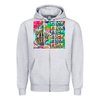 Heather Grey fuck everything skeletons Zipper Hoodie - AdoDesignShop
