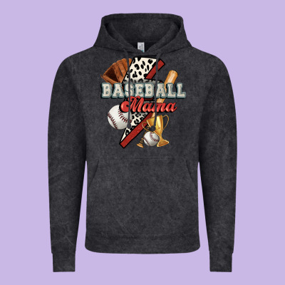 Baseball Mama Vintage Hoodie Designed By Fadigitalartstudio