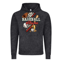 Vintage Black baseball mama Vintage Hoodie - FaDigitalArtStudio