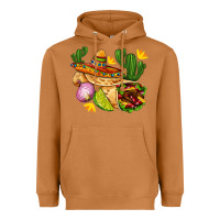 Meerkat burrito  with sombrero and union with cactus Heavyweight Hoodie - AdoDesignShop