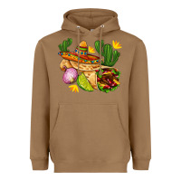 Toasted Coconut burrito  with sombrero and union with cactus Heavyweight Hoodie - AdoDesignShop