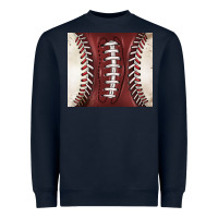 Navy american football and baseball Heavyweight Sweatshirt - BarkalooDesign