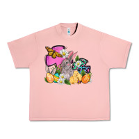 Salmon Easter rabbits and cross Urban Heavy Tee - OliviaCreatesArt
