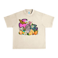 Sandshell Easter rabbits and cross Urban Heavy Tee - OliviaCreatesArt