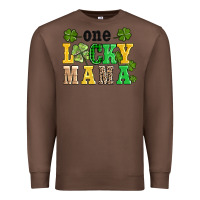 Chestnut one lucky mama Premium Sweatshirt - AdoDesignShop