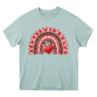 Arona valentines day rainbow with heart Heavy Core Tee - RanaPortraitStore