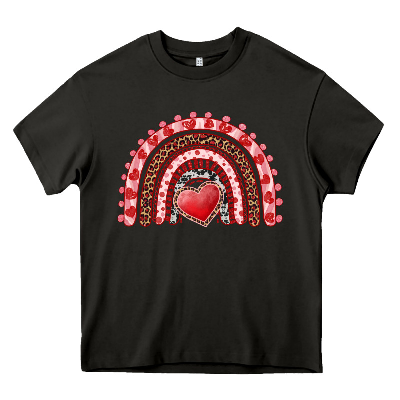 Valentines Day Rainbow With Heart Heavy Core Tee by RanaPortraitStore | Teevron