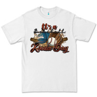 White It's a Baseball kinda day Premium Tee - HowdyJamesFarm