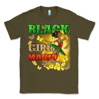 Army Green black girl magic Classic Tee - CowGirlArtShop