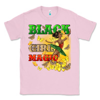 Bubblegum Pink black girl magic Classic Tee - CowGirlArtShop