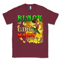 Burgundy black girl magic Classic Tee - CowGirlArtShop