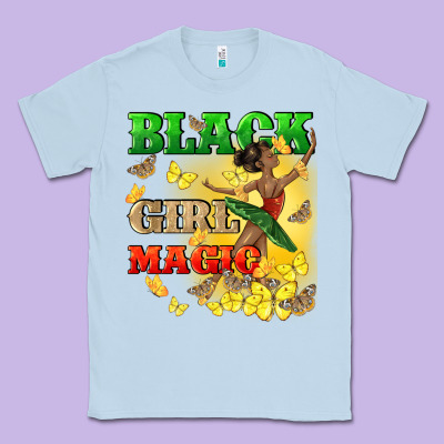 Black Girl Magic Classic Tee Designed By Cowgirlartshop