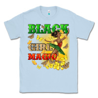 Dusty Blue black girl magic Classic Tee - CowGirlArtShop