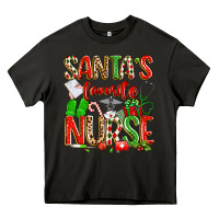 Asphalt santa's favorite nurse Heavy Core Tee - texasbilliewilder