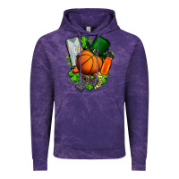 Cloud Purple St. Patrick's Day Basketball Vintage Hoodie - FaDigitalArtStudio
