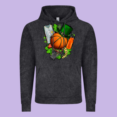 St. Patrick's Day Basketball Vintage Hoodie Designed By Fadigitalartstudio