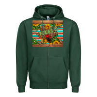 Sports Green texas Zipper Hoodie - AdoDesignShop