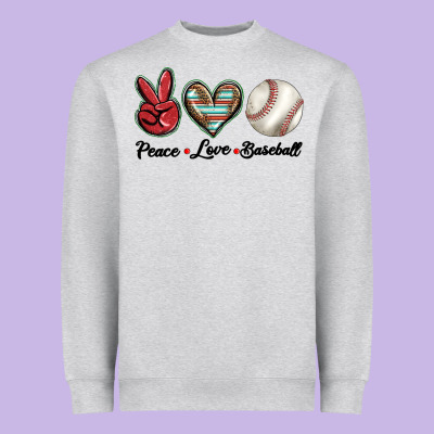 Peace Love West Heavyweight Sweatshirt Designed By Barkaloodesign