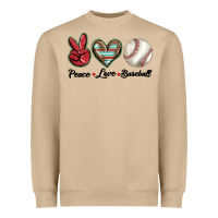 Mushroom peace love west Heavyweight Sweatshirt - BarkalooDesign