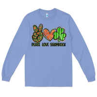 Peace Love Shamrock Long Sleeve Tee | Teevron