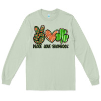 Matcha peace love shamrock Long Sleeve Tee - FaDigitalArtStudio