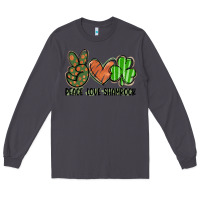 Smoke peace love shamrock Long Sleeve Tee - FaDigitalArtStudio