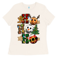 Bone ho ho ho christmas Ladies Tee - CowGirlArtShop