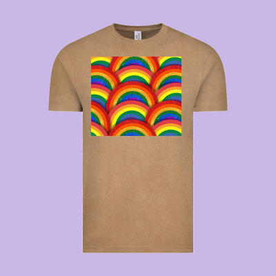Pride Rainbow Glitter Tumbler Vintage Tee Designed By Fadigitalartstudio
