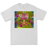 Dove Grey inhale the good shit exhale the bad bullshit Premium Tee - TumblerDesignByShophia