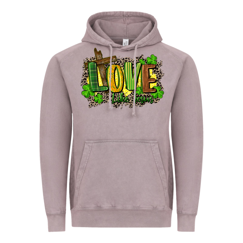 Love Like Jesus St. Patricks Vintage Hoodie by FaDigitalArtStudio | Teevron