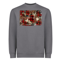 Storm christmas leopard cowhide background Heavyweight Sweatshirt - BarkalooDesign