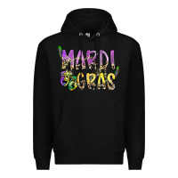 Black mardi gras Premium Hoodie - SublimationCraftShop