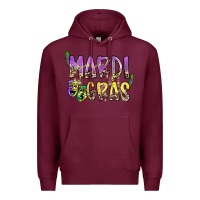 Burgundy mardi gras Premium Hoodie - SublimationCraftShop
