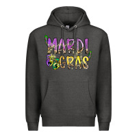 Charcoal Heather mardi gras Premium Hoodie - SublimationCraftShop