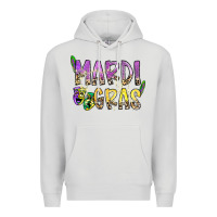 Dove Grey mardi gras Premium Hoodie - SublimationCraftShop