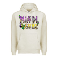 Oatmeal Heather mardi gras Premium Hoodie - SublimationCraftShop