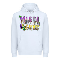 White mardi gras Premium Hoodie - SublimationCraftShop