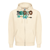 Sandshell rodeo life with gemstone Zipper Hoodie - AdoDesignShop