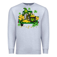 Heather Grey st patricks truck and gnome Premium Sweatshirt - AdoDesignShop