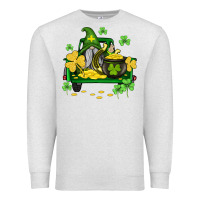 Oatmeal Heather st patricks truck and gnome Premium Sweatshirt - AdoDesignShop