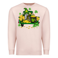 Pale Pink st patricks truck and gnome Premium Sweatshirt - AdoDesignShop
