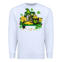 White st patricks truck and gnome Premium Sweatshirt - AdoDesignShop
