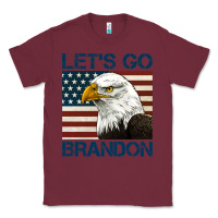 Burgundy american bald eagle let's go brandon Classic Tee - Jasminsmagicworld