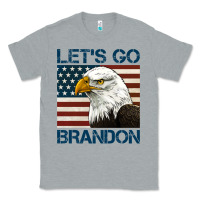 Heather Grey american bald eagle let's go brandon Classic Tee - Jasminsmagicworld