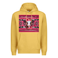 Antique Gold pink gemstone baby calf western valentines day Premium Hoodie - Jasminsmagicworld