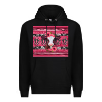 Black pink gemstone baby calf western valentines day Premium Hoodie - Jasminsmagicworld