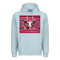 Blue Mist pink gemstone baby calf western valentines day Premium Hoodie - Jasminsmagicworld