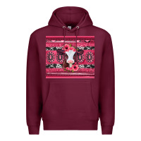 Burgundy pink gemstone baby calf western valentines day Premium Hoodie - Jasminsmagicworld