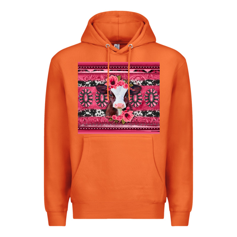 Pink Gemstone Baby Calf Western Valentines Day Premium Hoodie by Jasminsmagicworld | Teevron