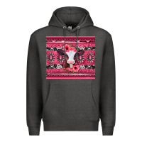 Charcoal Heather pink gemstone baby calf western valentines day Premium Hoodie - Jasminsmagicworld